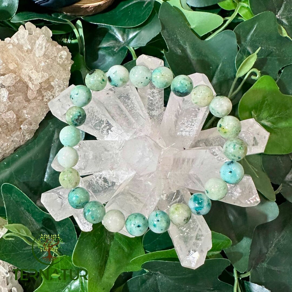 Bracelet Jaspe Kiwi - 8mm
