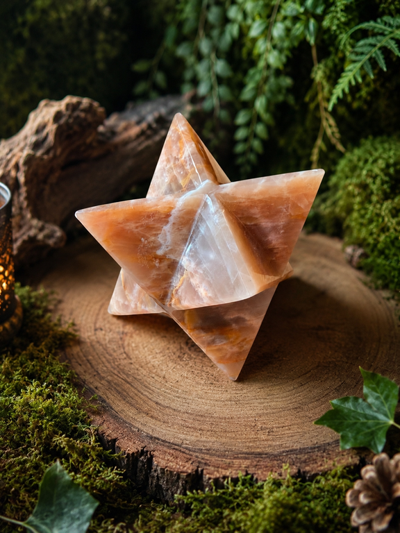Merkaba Pierre de Soleil - 8x8cm