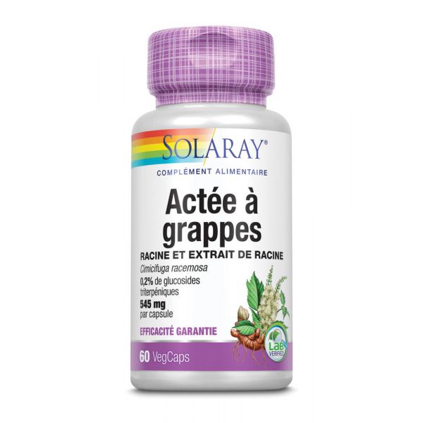 Actée à grappes 545mg – 60 Capsules végétales - Solaray