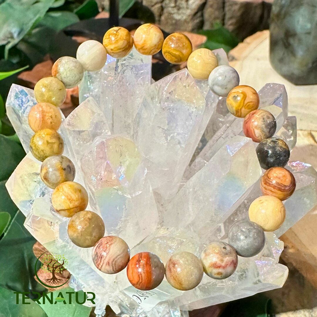 Bracelet Agate Crazy Lace - 8mm