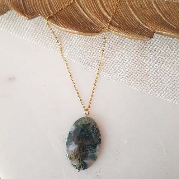 Pendentif en Agate Mousse