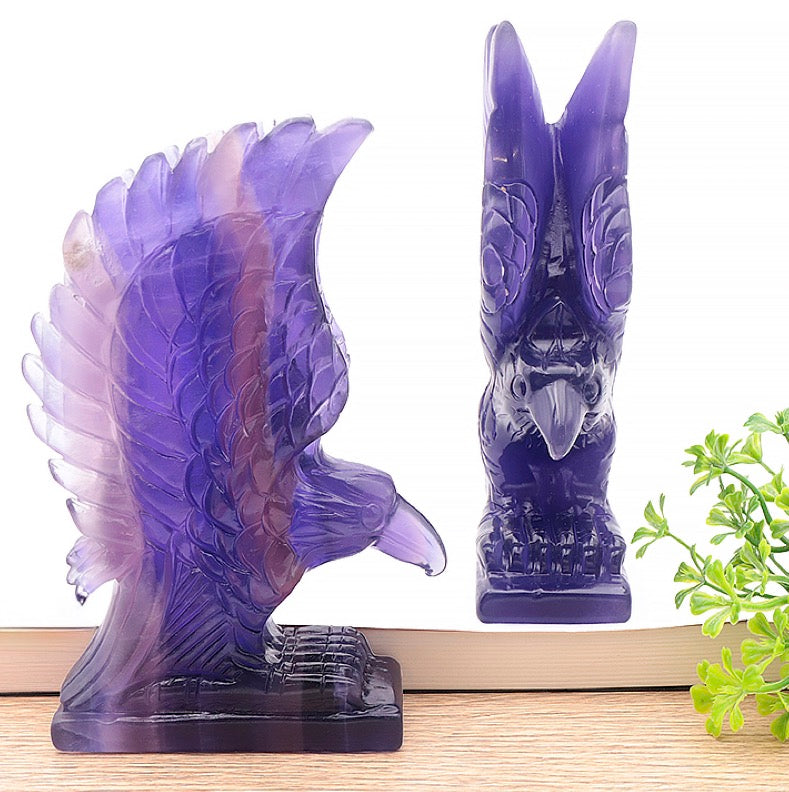 Aigle en Fluorite Violette