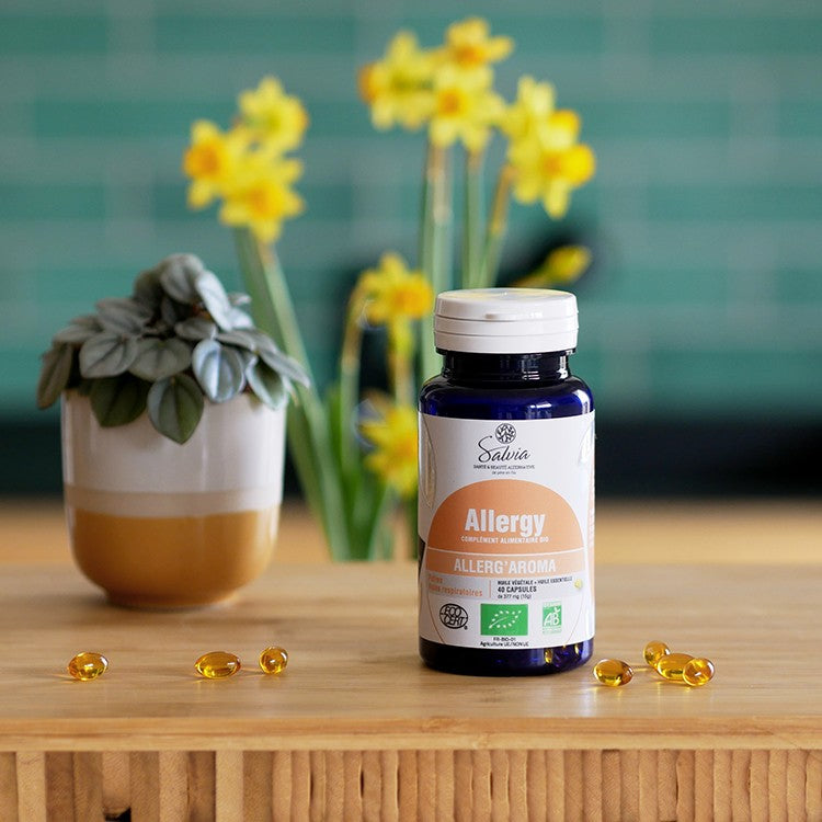 Allerg'aroma - 40 capsules - Bio - Huile végétale et essentielle