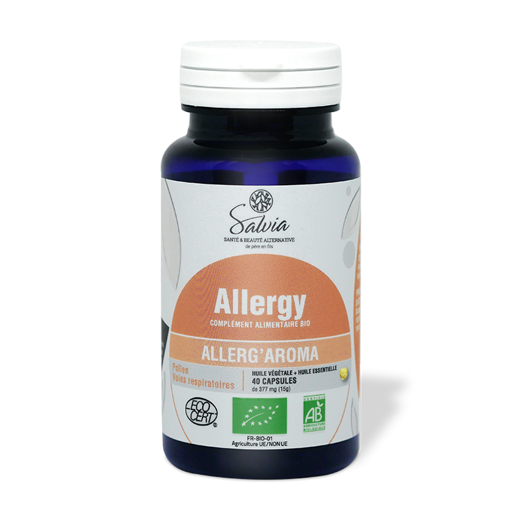 Allerg'aroma - 40 capsules - Bio - Huile végétale et essentielle
