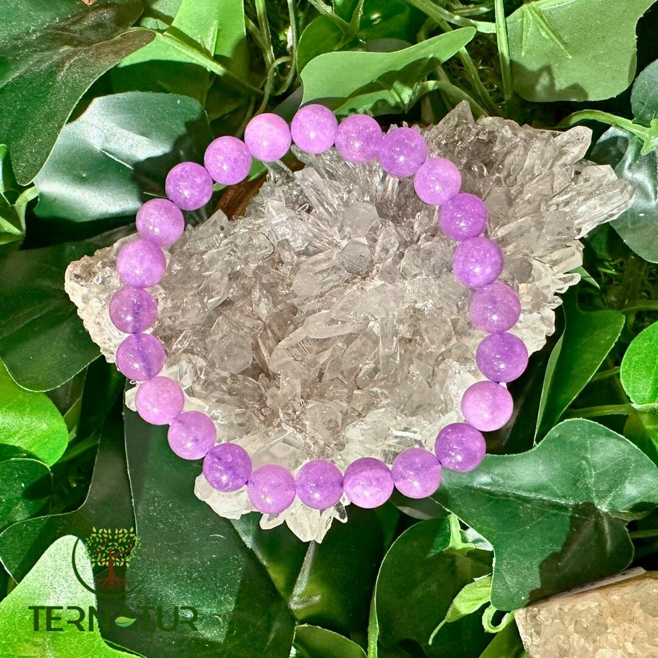 Bracelet Améthyste Lavande - 8mm