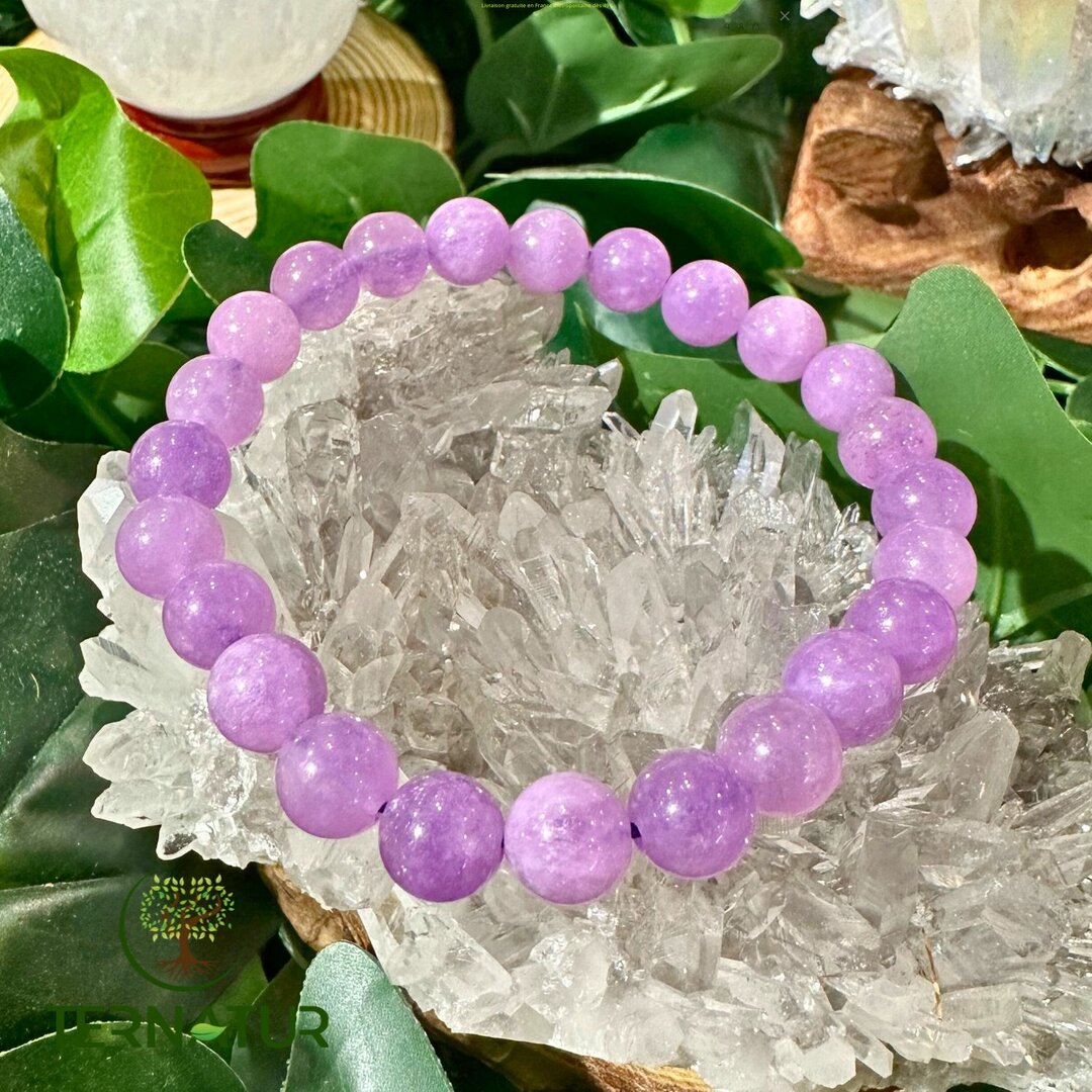 Bracelet Améthyste Lavande - 8mm