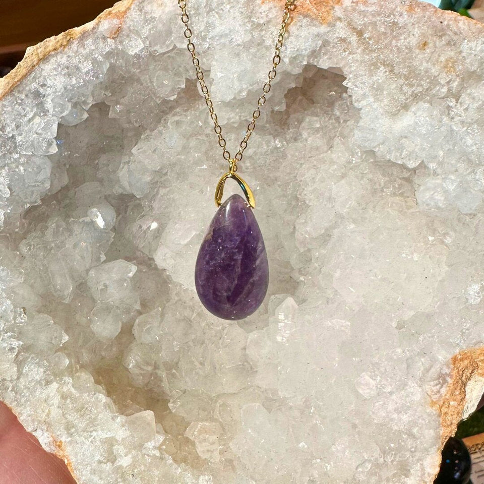 Pendentif Goutte Améthyste