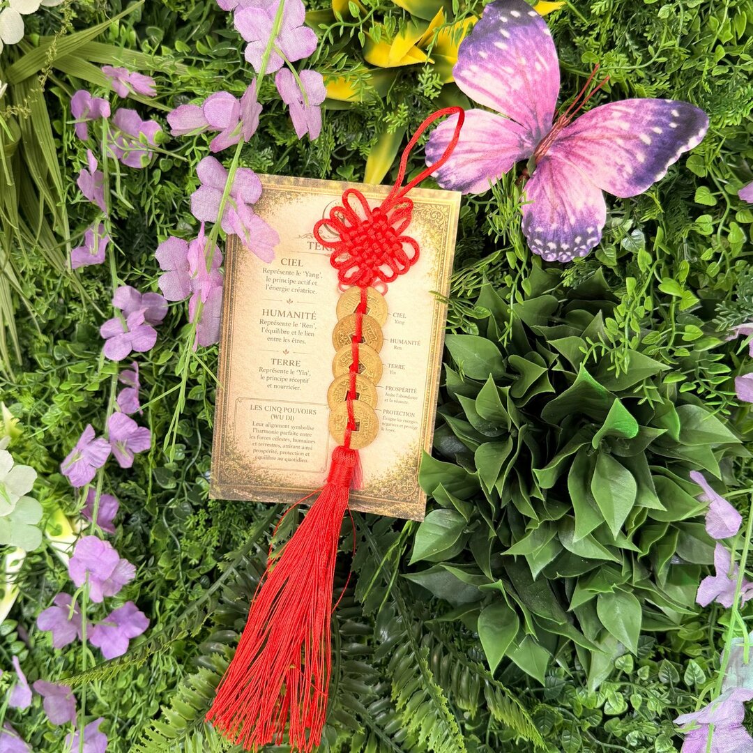 Amulette Feng Shui aux cinq pièces – Les Cinq Pouvoirs