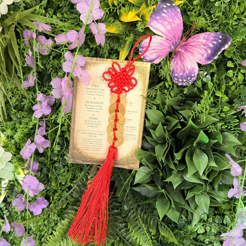 Amulette Feng Shui aux cinq pièces – Les Cinq Pouvoirs