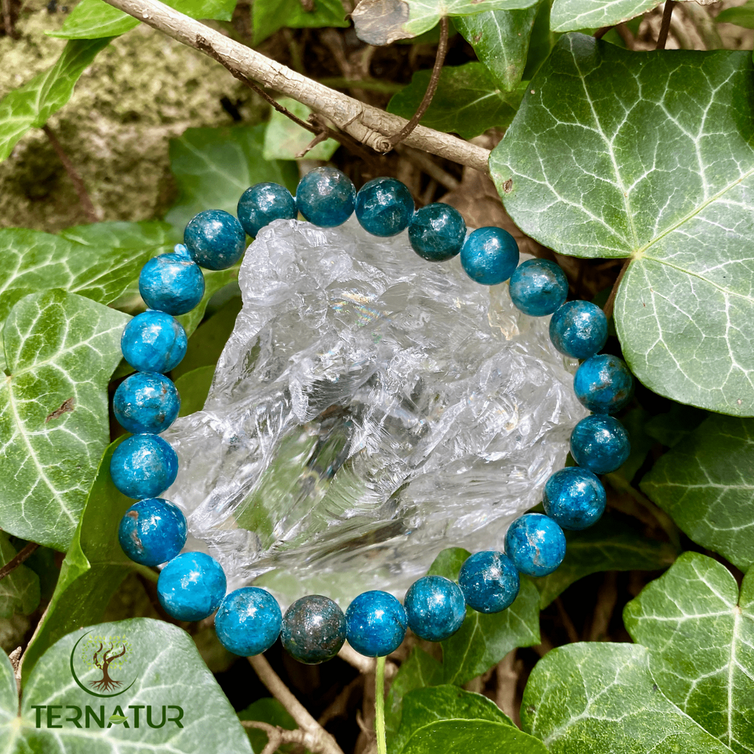Bracelet Apatite Bleue - 8mm