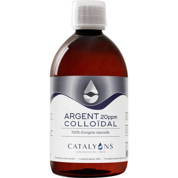 Argent colloïdal 20 PPM - Flacon 500ml - Catalyons