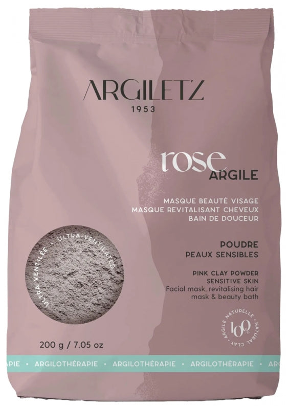 Argile Rouge Ultra-Ventilée – Peaux Sèches – 200 g – Argiletz