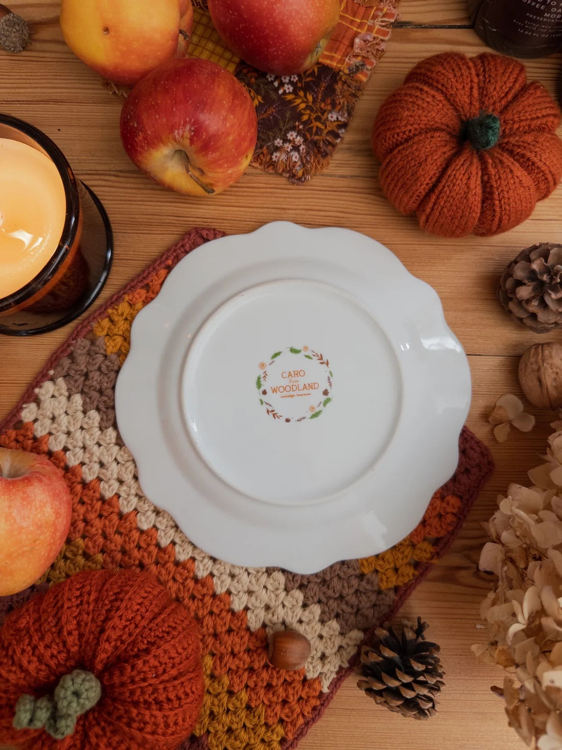 Assiette Pumpkin Spice en porcelaine