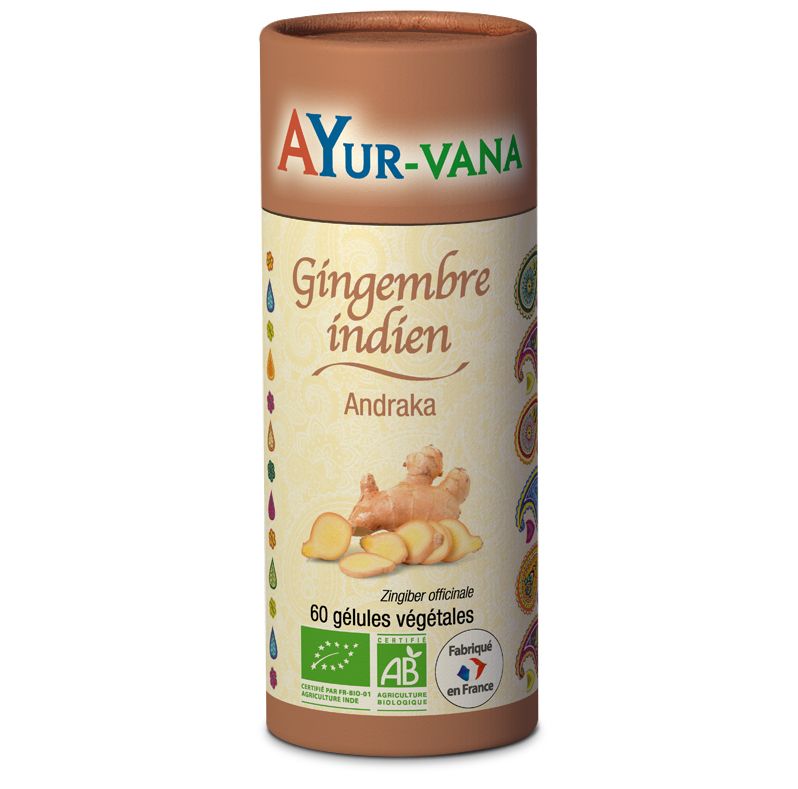 Gingembre Indien - 60 gélules - Ayur-Vana