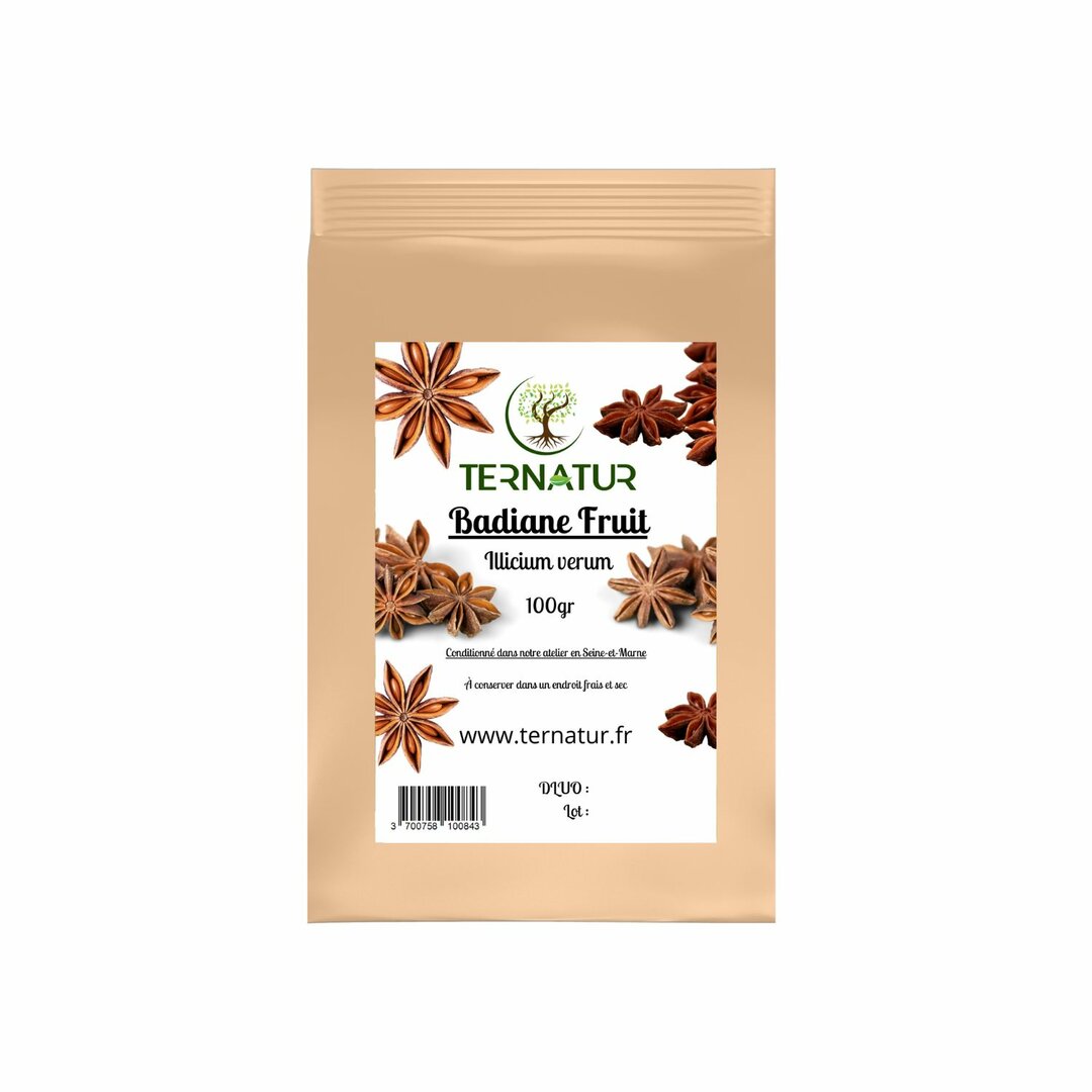 Badiane (Anis étoilé) - Fruit 100g - Illicium verum