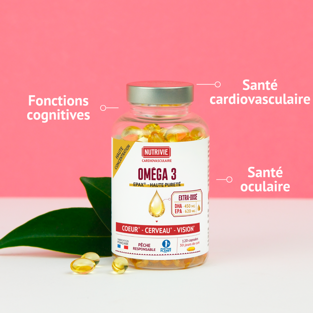 Oméga 3 EPAX - 120 capsules - Nutrivie