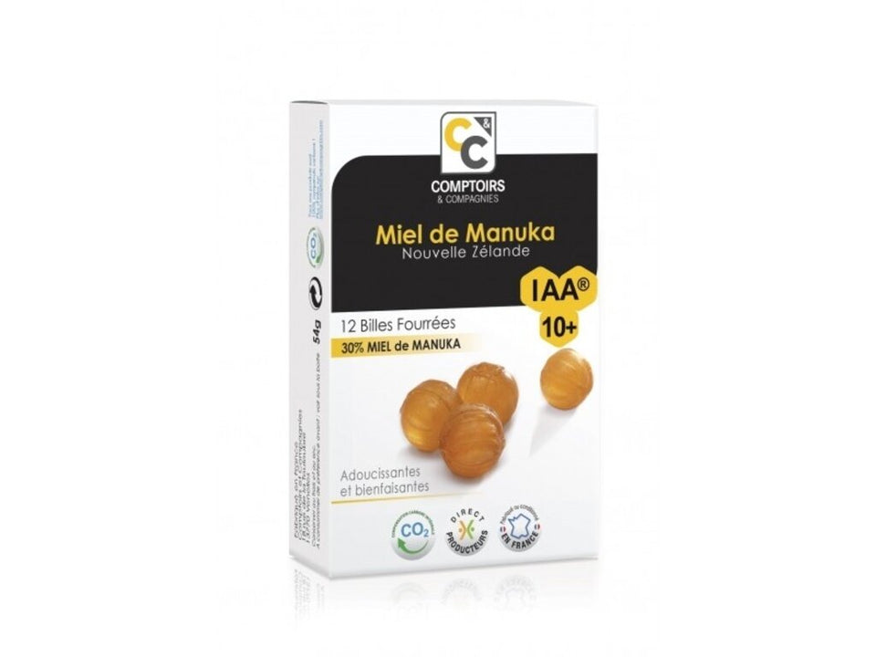 Billes fourrées au Miel de Manuka IAA 10+ - 12 unité(s)