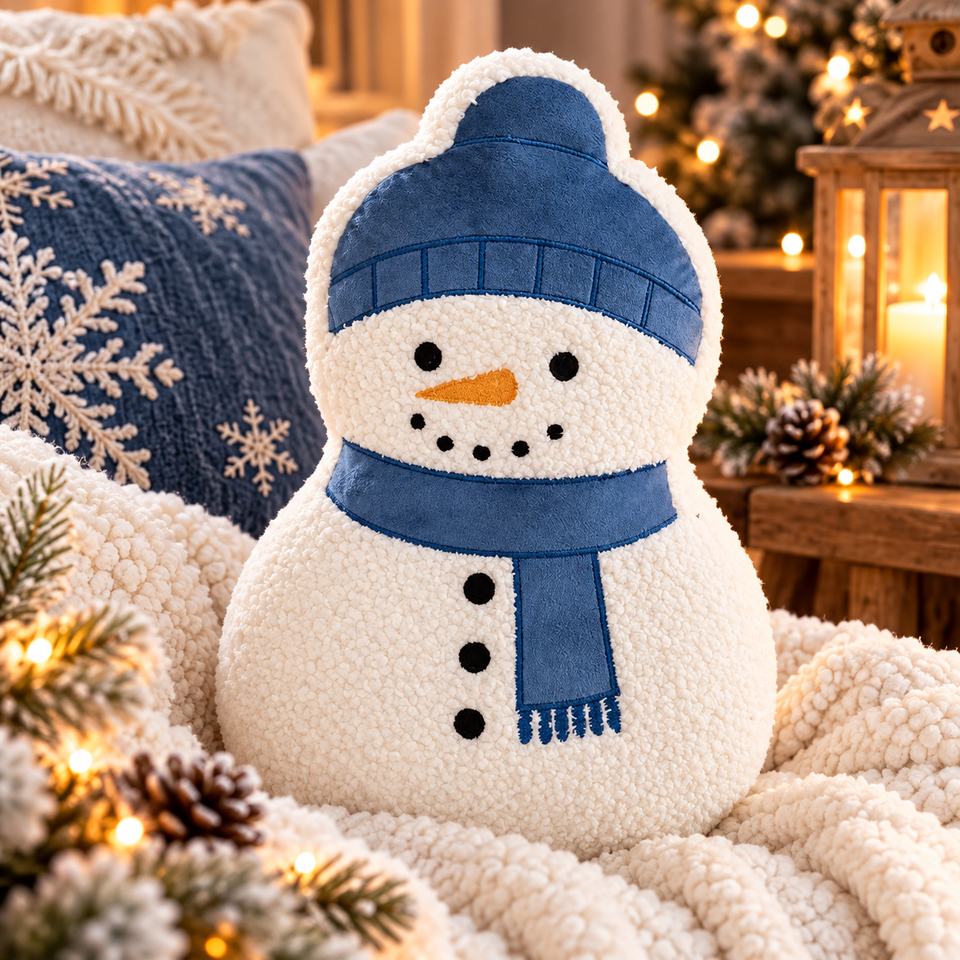 Coussin Bonhomme de Neige