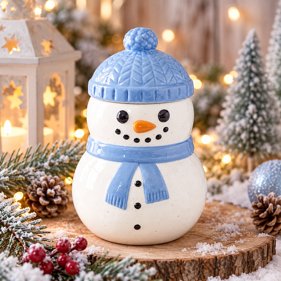 Diffuseur d’huiles & Chauffe-cire Bonhomme de Neige d’Hiver