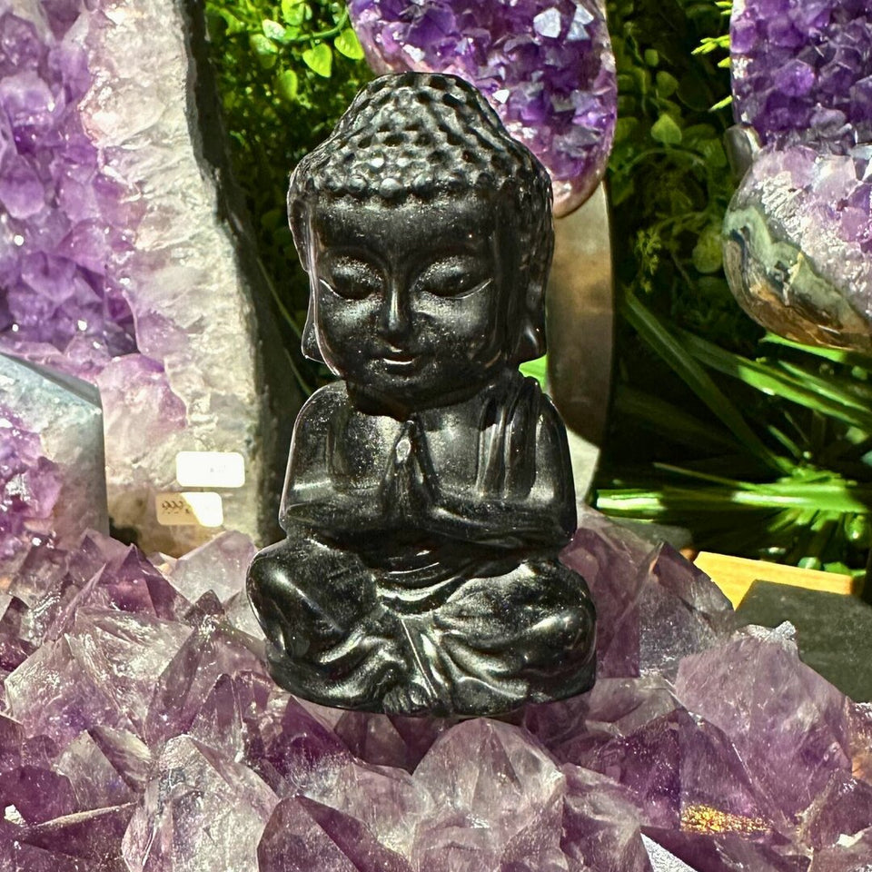 Bouddha Obsidienne Noire