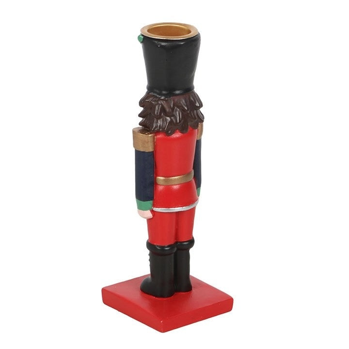 Bougeoir Casse-Noisette avec Bougie Conique – Charme Traditionnel de Noël