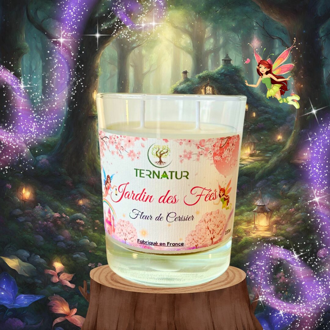 Bougie Jardin des Fées / Fleur de Cerisier / 220gr