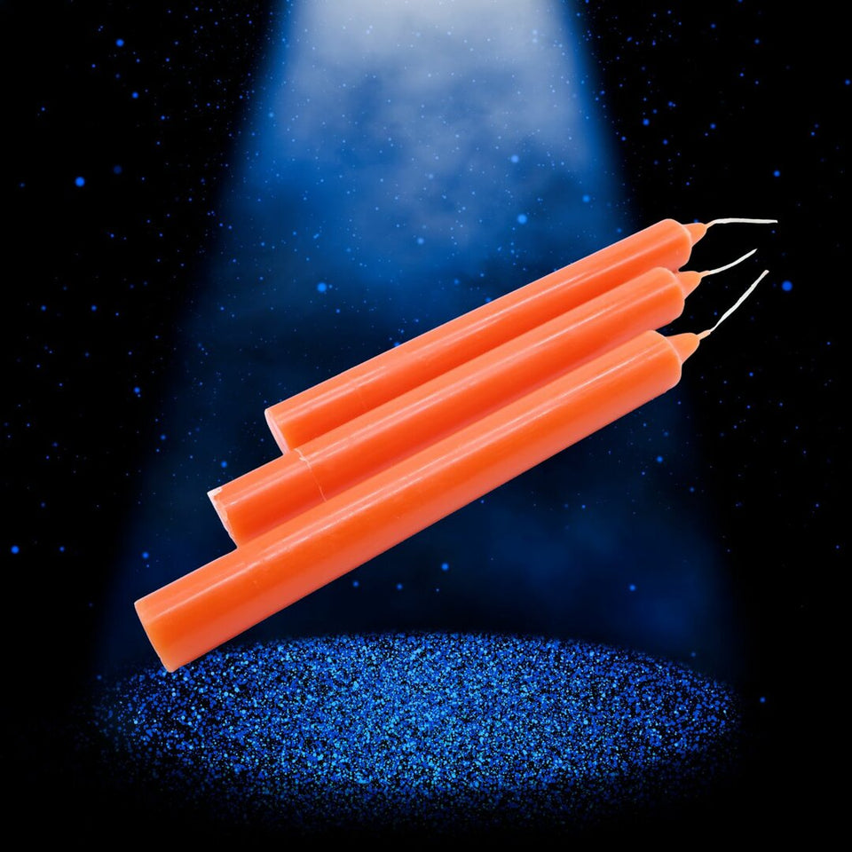 Bougie de Rituel Teintée dans la Masse - Orange