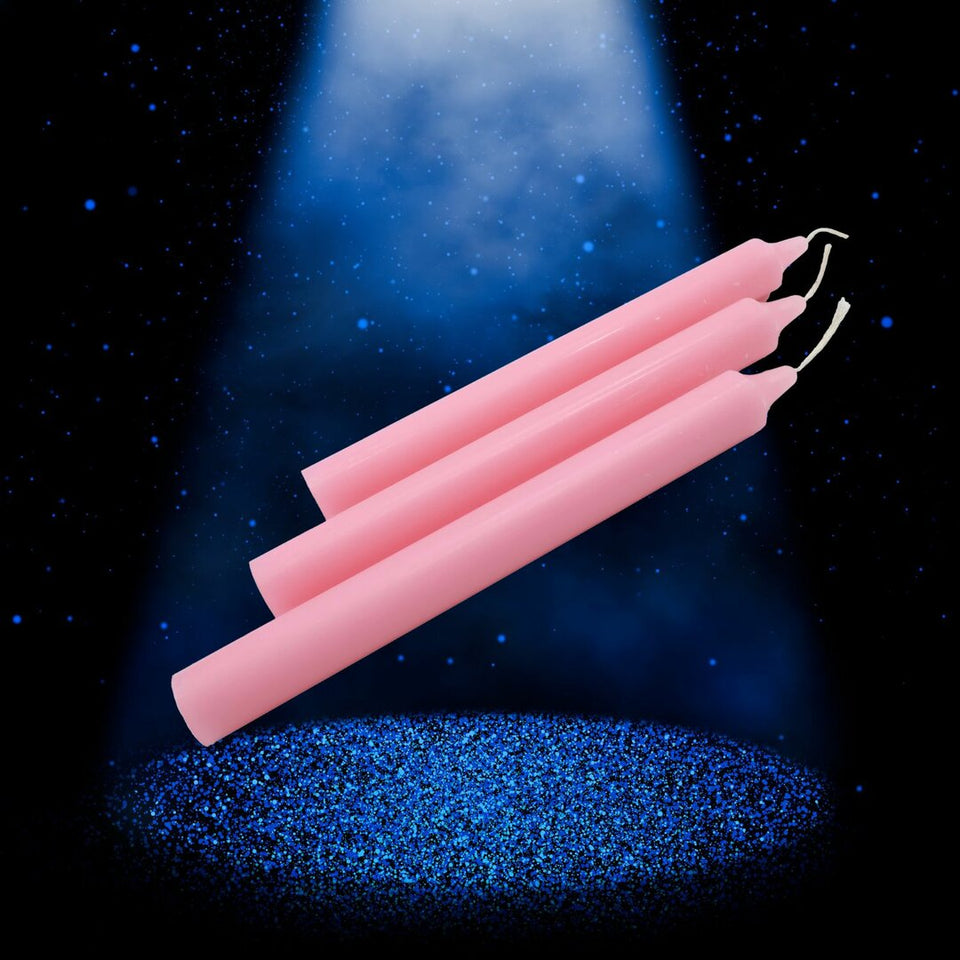 Bougie de Rituel Teintée dans la Masse - Rose