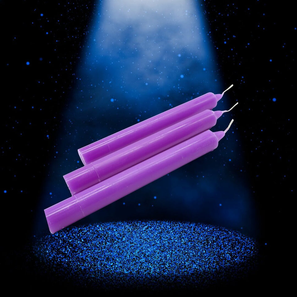 Bougie de Rituel Teintée dans la Masse - Violette