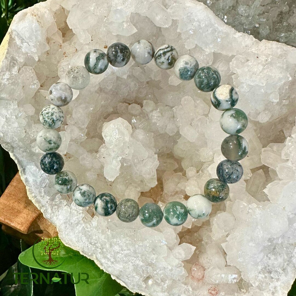 Bracelet Agate Arbre - 8mm