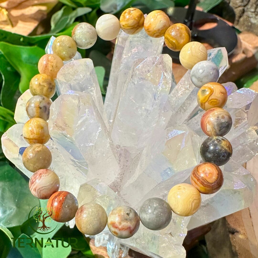 Bracelet Agate Crazy Lace - 8mm