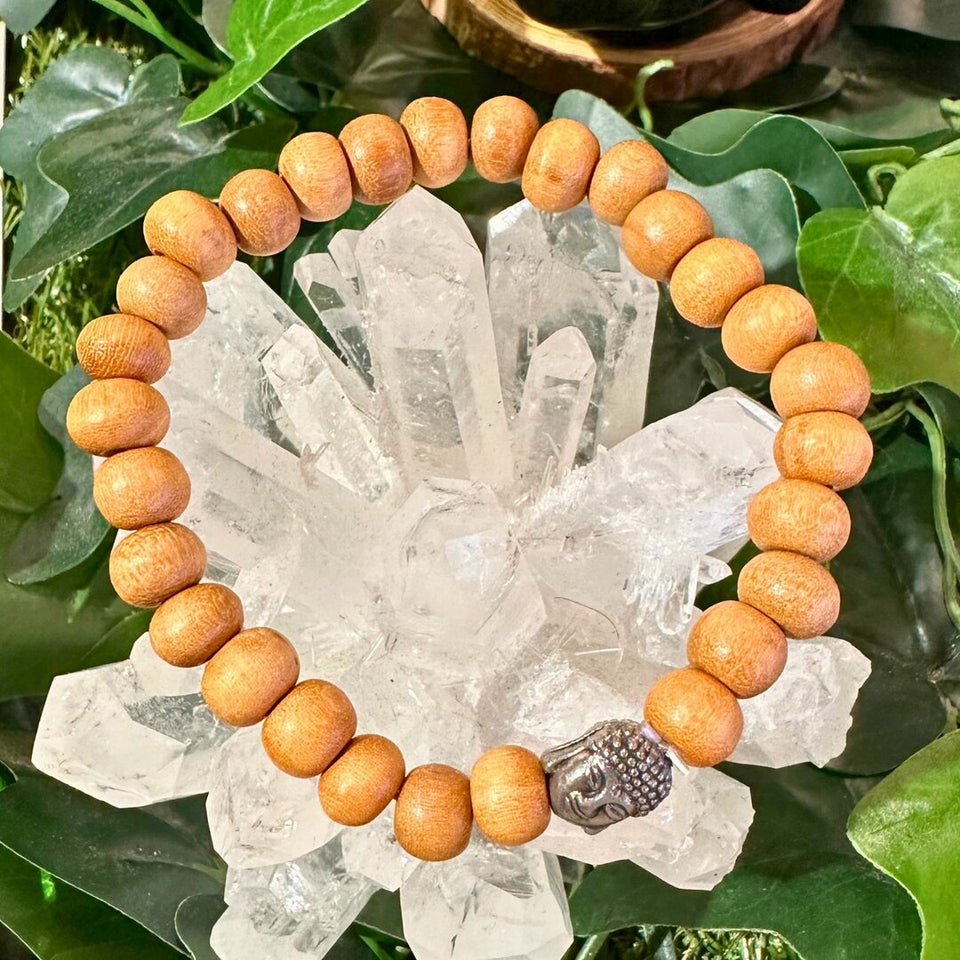 Bracelet Bois de Santal & Bouddha Zen