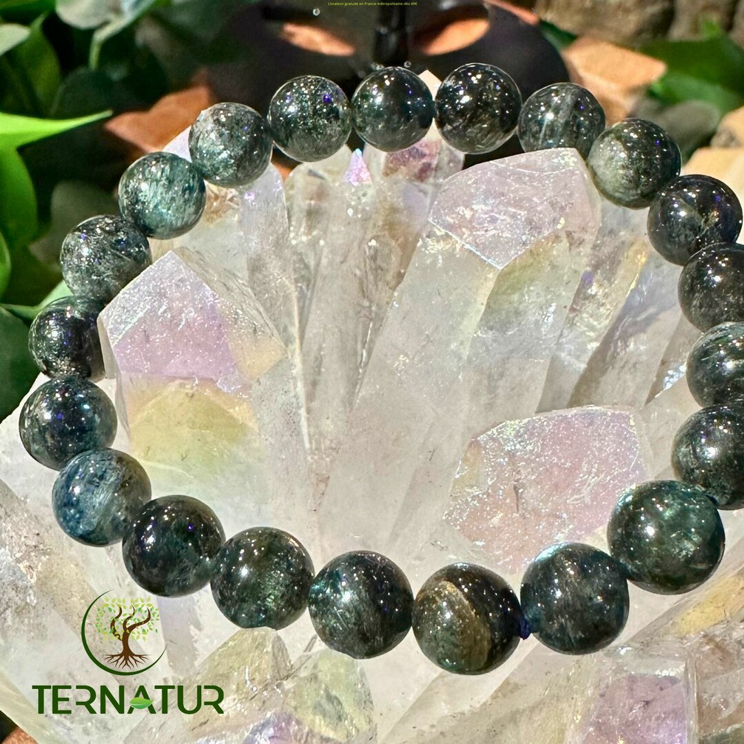 Bracelet Cyanite Verte - 7,5/8,5mm