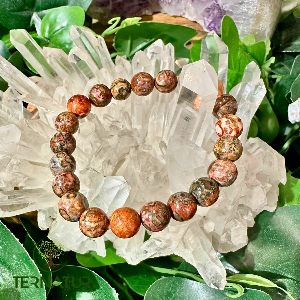 Bracelet Jaspe Léopard - 8mm
