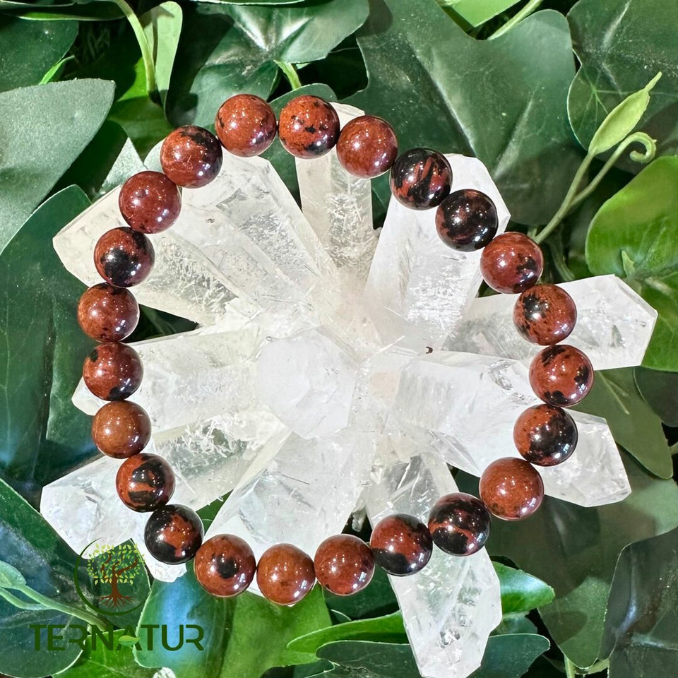 Bracelet Obsidienne Acajou - 8mm