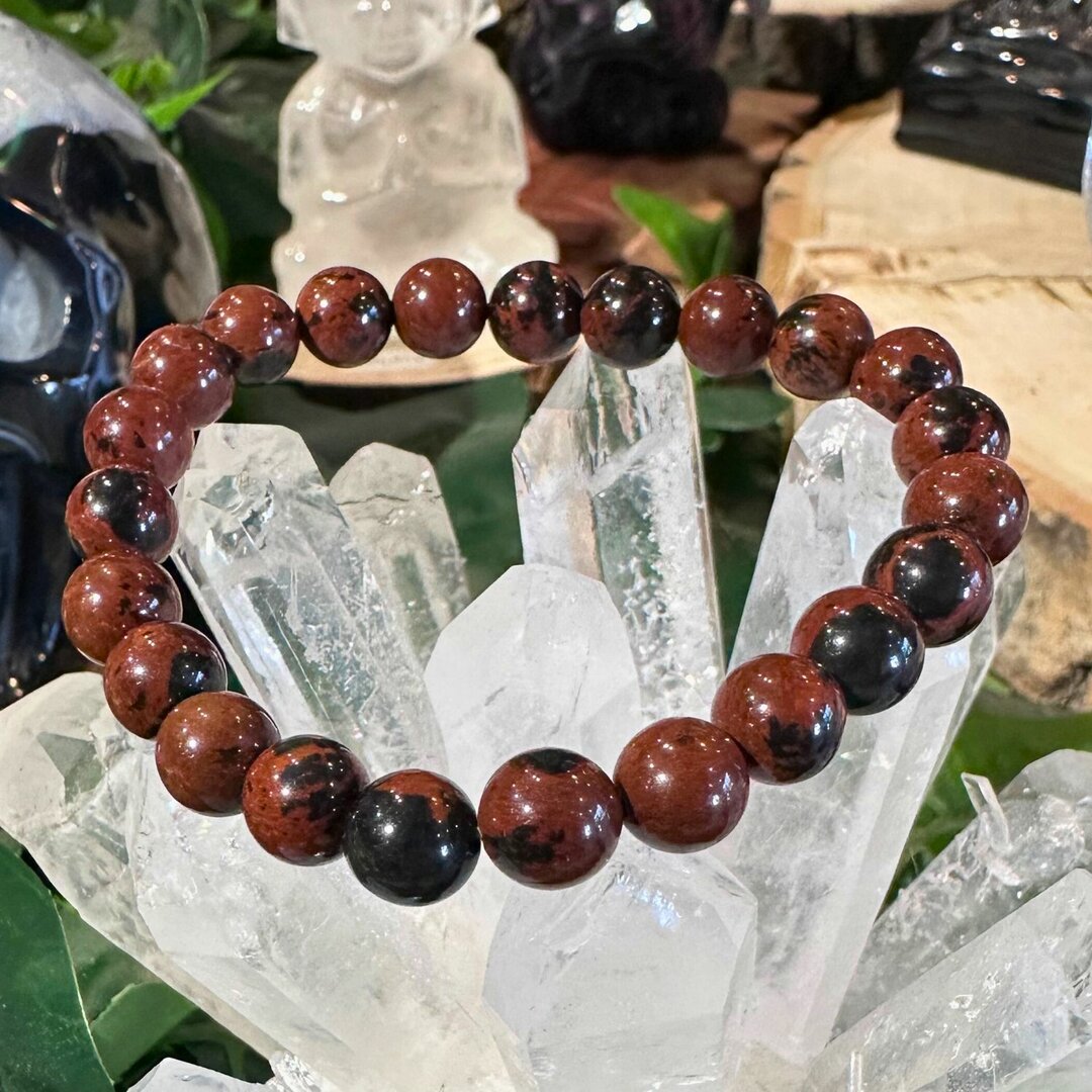 Bracelet Obsidienne Acajou - 8mm
