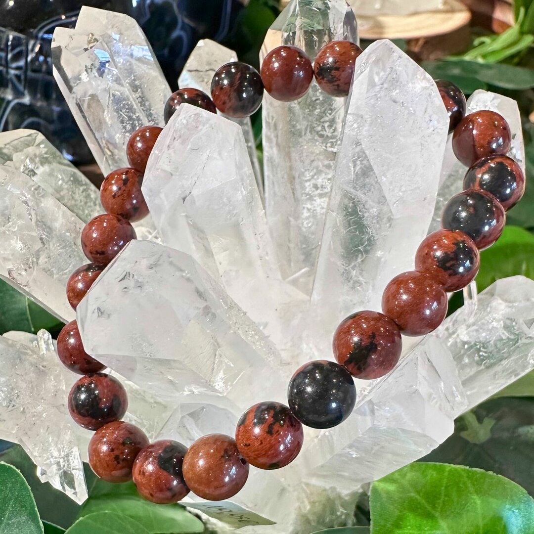 Bracelet Obsidienne Acajou - 8mm
