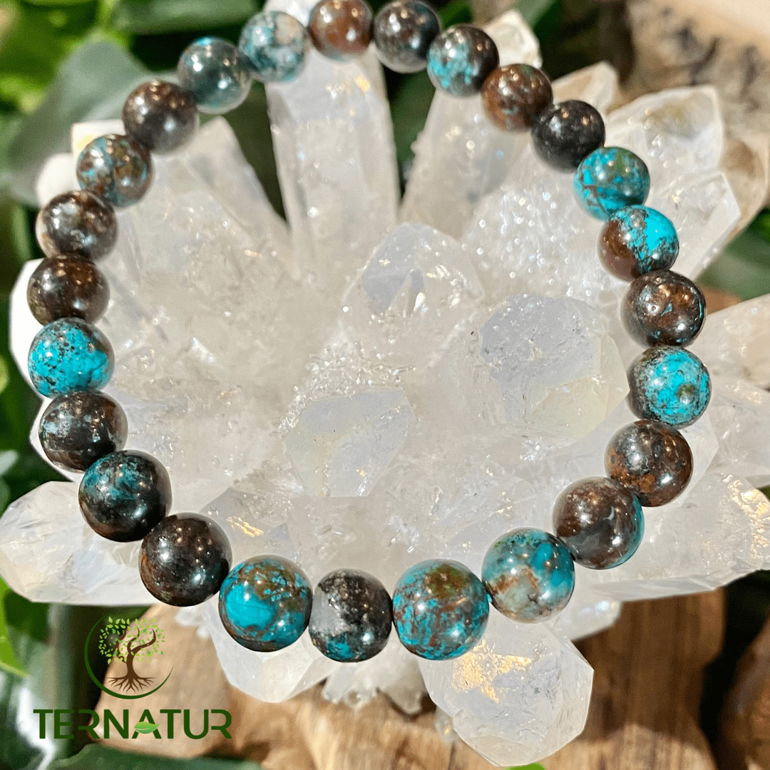 Bracelet Chrysocolle du Congo - 8mm
