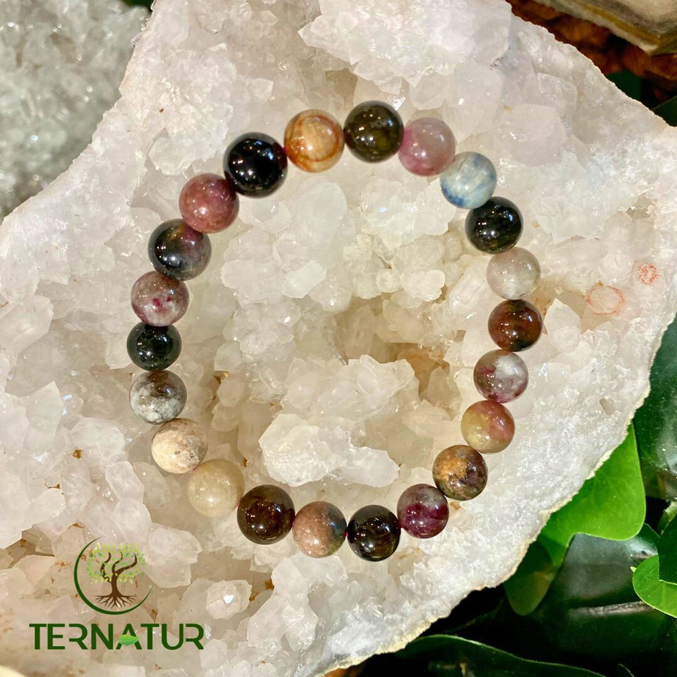 Bracelet Tourmaline Multicolore - 8mm