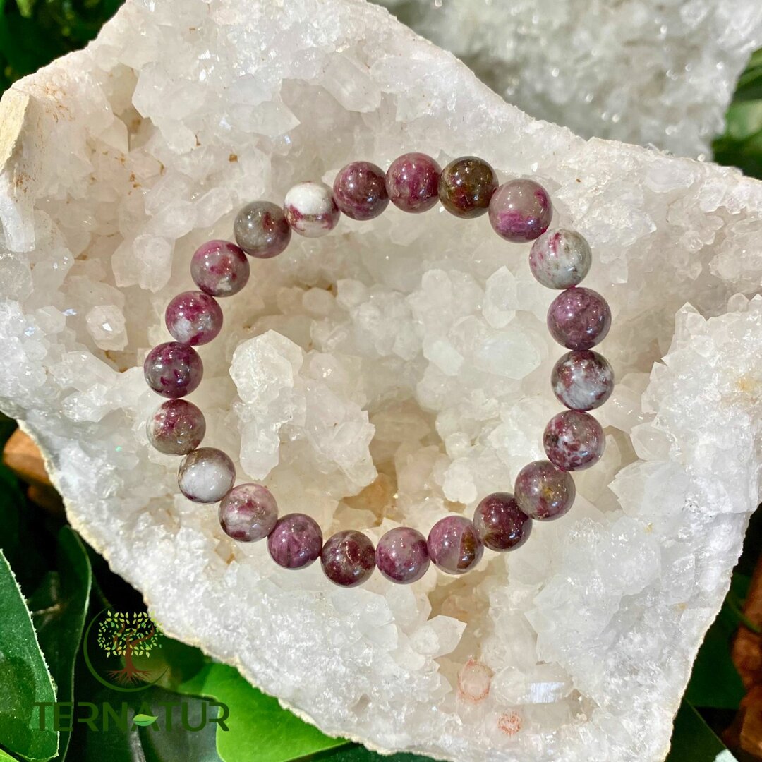 Bracelet Tourmaline Rose - 8mm