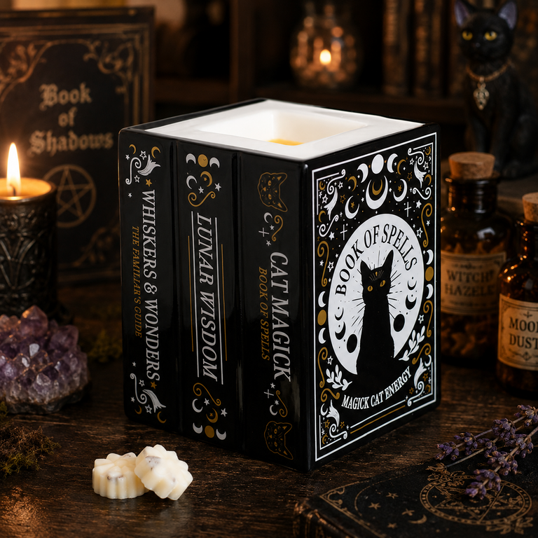 Brûle-Parfum « Bibliothèque du Chat Noir »