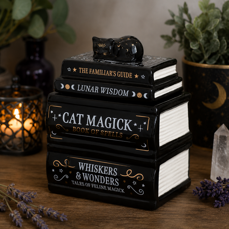 Brûle-Parfum « Grimoires du Chat Noir »