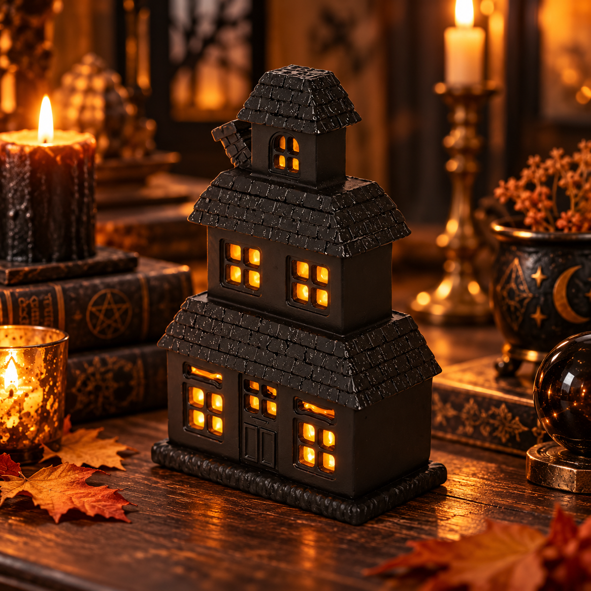 Porte-Cônes d’Encens Maison Hantée – 15 cm