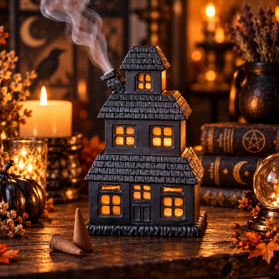 Porte-Cônes d’Encens Maison Hantée – 15 cm