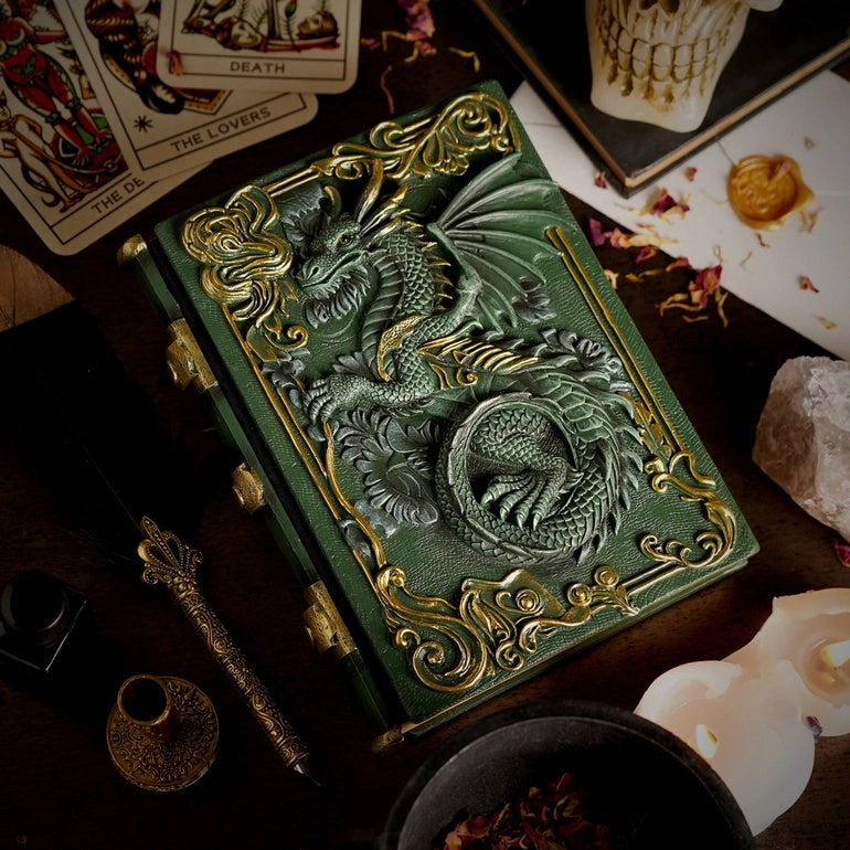 Carnet 3D Mystic Legends – Dragon Vert