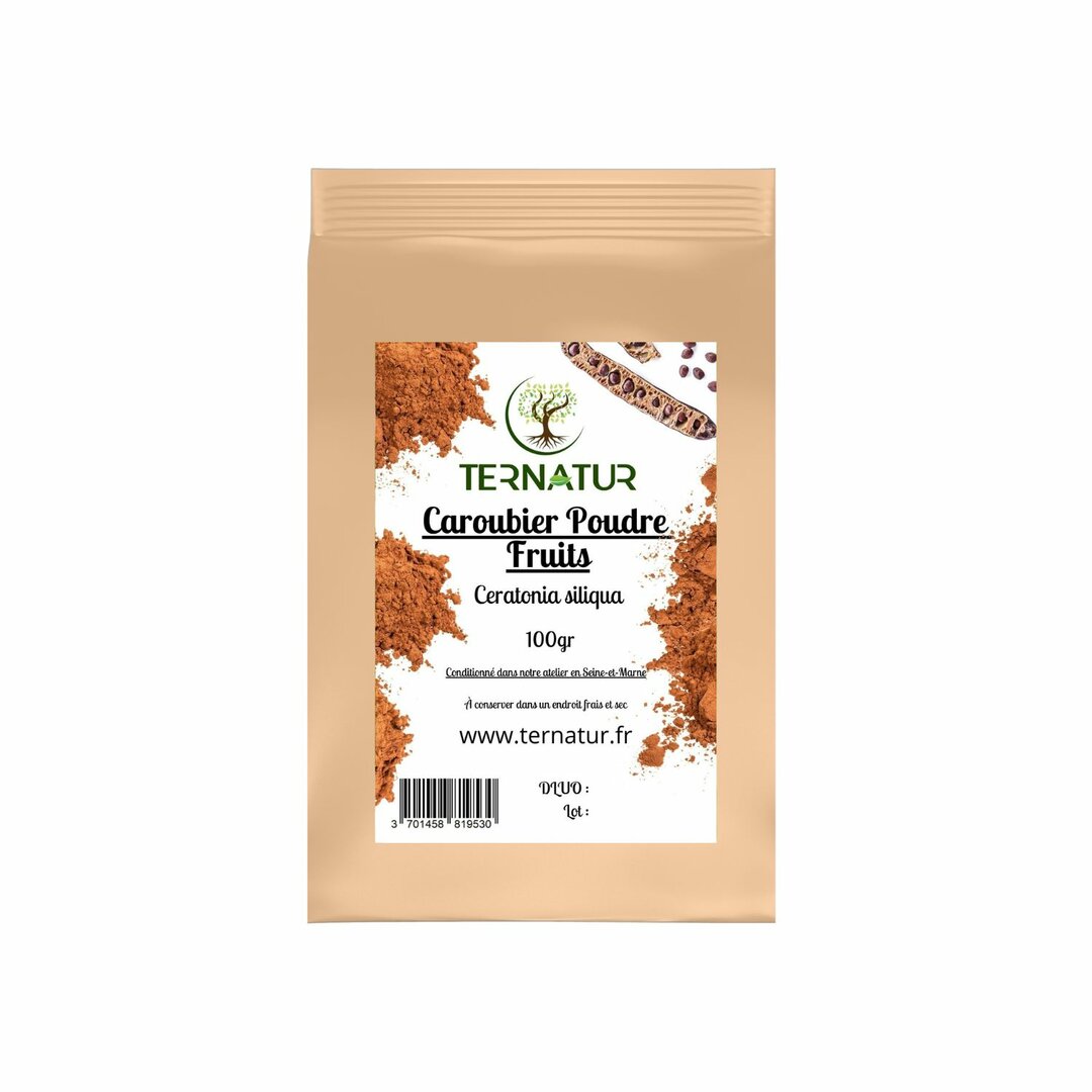Caroube en Poudre - Fruits Poudre 100gr - Ceratonia siliqua