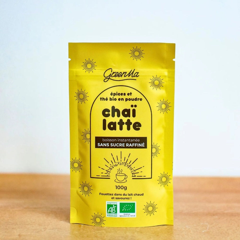 Chaï Latte BIO – Thé Vert Torréfié & Épices – 100 g