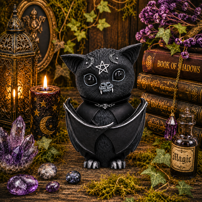 Statuette Chauve-Souris Mystique