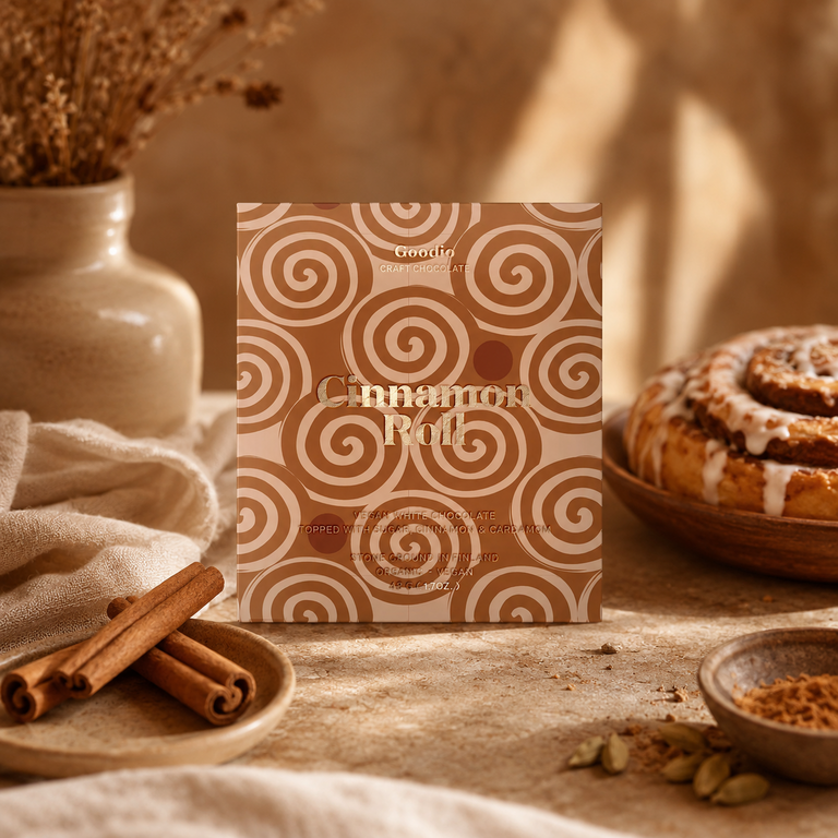 Chocolat Bio Cinnamon Roll – Goodio – 48 g