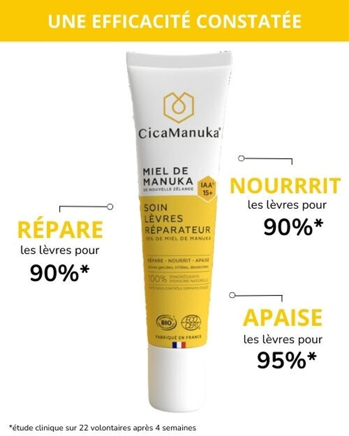 Soin Lèvres 10% Miel de Manuka IAA 15+ - 15 ml